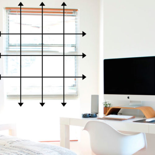 como medir cortinas fuera del marco