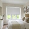 cortinas roller blackout para dormitorio color blanco