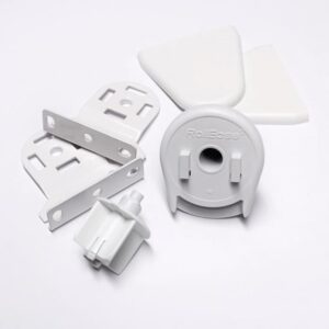 Sistema Manual para Cortinas Roller Marca Rollease (Kit Completo) color blanco para tubo de 38mm y 28mm