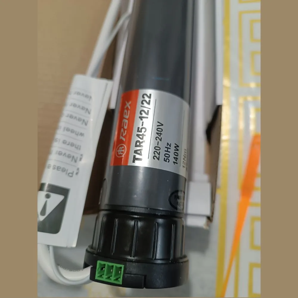 Motor para Cortinas Roller marca Raex, modelo TAR45 12/22 de 3 cables con control remoto de 6 canales - Imagen 13