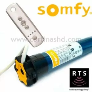 Motor para Cortinas Roller Marca Somfy modelo SONESSE 40 RTS 6/24 ULTRA SILENCIOSO (Motor 220v + Control Remoto)