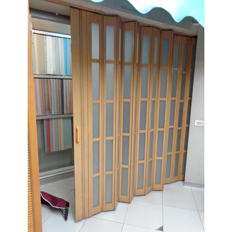 Puerta Plegable de PVC Decorativa, apanelados hecha a medida, variedad de diseños y colores