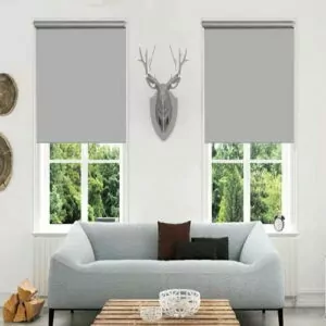 Cortina Roller Blackout Gris Marca Vako 150x250cm