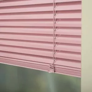 Persianas Horizontales de Aluminio color Rosado de 25mm, calidad Premium