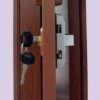 chapa metalica para puerta plegables de pvc con 2 llaves