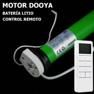 Motor para Cortina Roller marca Dooya a batería de litio recargable + cargador