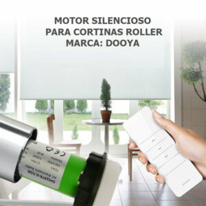 Motor Silencioso marca Dooya modelo BIDI Quiet + Control Remoto
