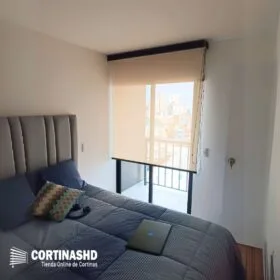 cortinas roller dobles screen y bkackout con cenefa