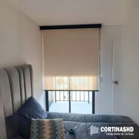 cortinas roller dobles screen y bkackout con cenefa