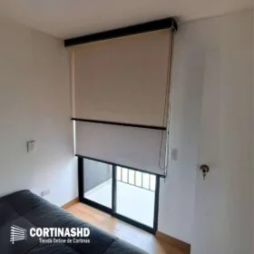 cortinas roller dobles screen y bkackout con cenefa