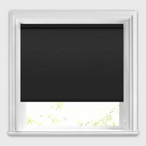 Cortinas Roller Blackout color negra en tela petra-bo a la medida - marca Rollux