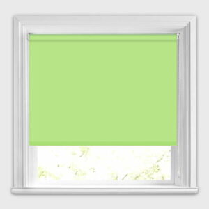 Cortinas Roller Blackout en tela petra-bo color pistacchio a la medida - marca Rollux