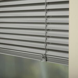 Persianas Horizontales de Aluminio color Gris claro de 25mm, calidad Premium