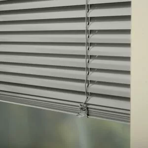 Persianas Horizontales de Aluminio color Gris claro de 25mm, calidad Premium