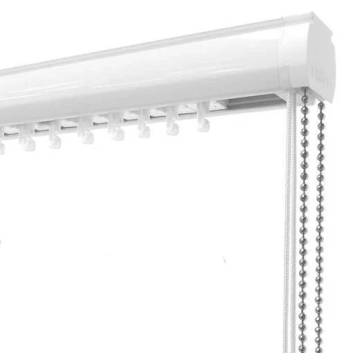 Riel completo de aluminio para persianas verticales pvc a medida marca Coulisse