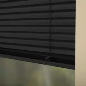 Persianas Horizontales de Aluminio color negro de 25mm, calidad Premium