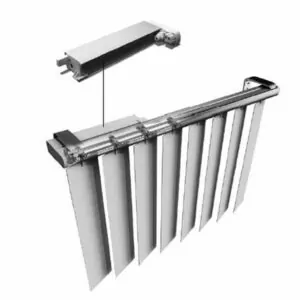 Motor para persianas verticales de pvc + control remoto marca Coulisse