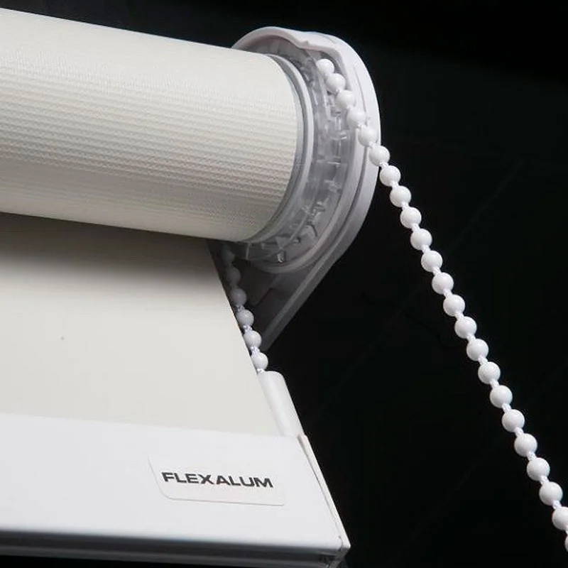 Mecanismo para Cortinas roller marca Flexalum color blanco para tubo de 38mm