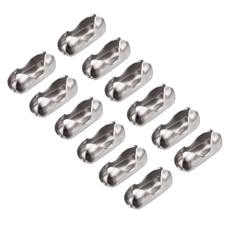 Conector para cadena metálica de cortinas roller acabado niquelado -12 unidades - Imagen 2