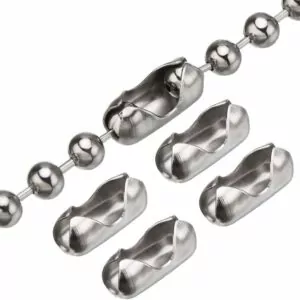 Conector de cadena metalica para cortinas roller acabado niquelado - 6 unidades