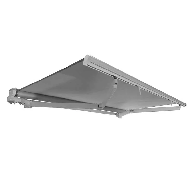 Toldo Proyectante retráctil marca Flexalum tela Sahara con protección UV - Sistema Roma, Manual o Motorizado, estructura de aluminio - Imagen 2