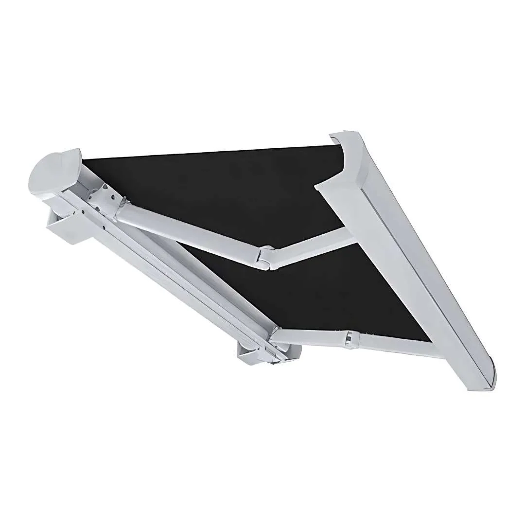 Toldo Proyectante retráctil marca Flexalum tela Sahara con protección UV - Sistema Roma, Manual o Motorizado, estructura de aluminio - Imagen 7