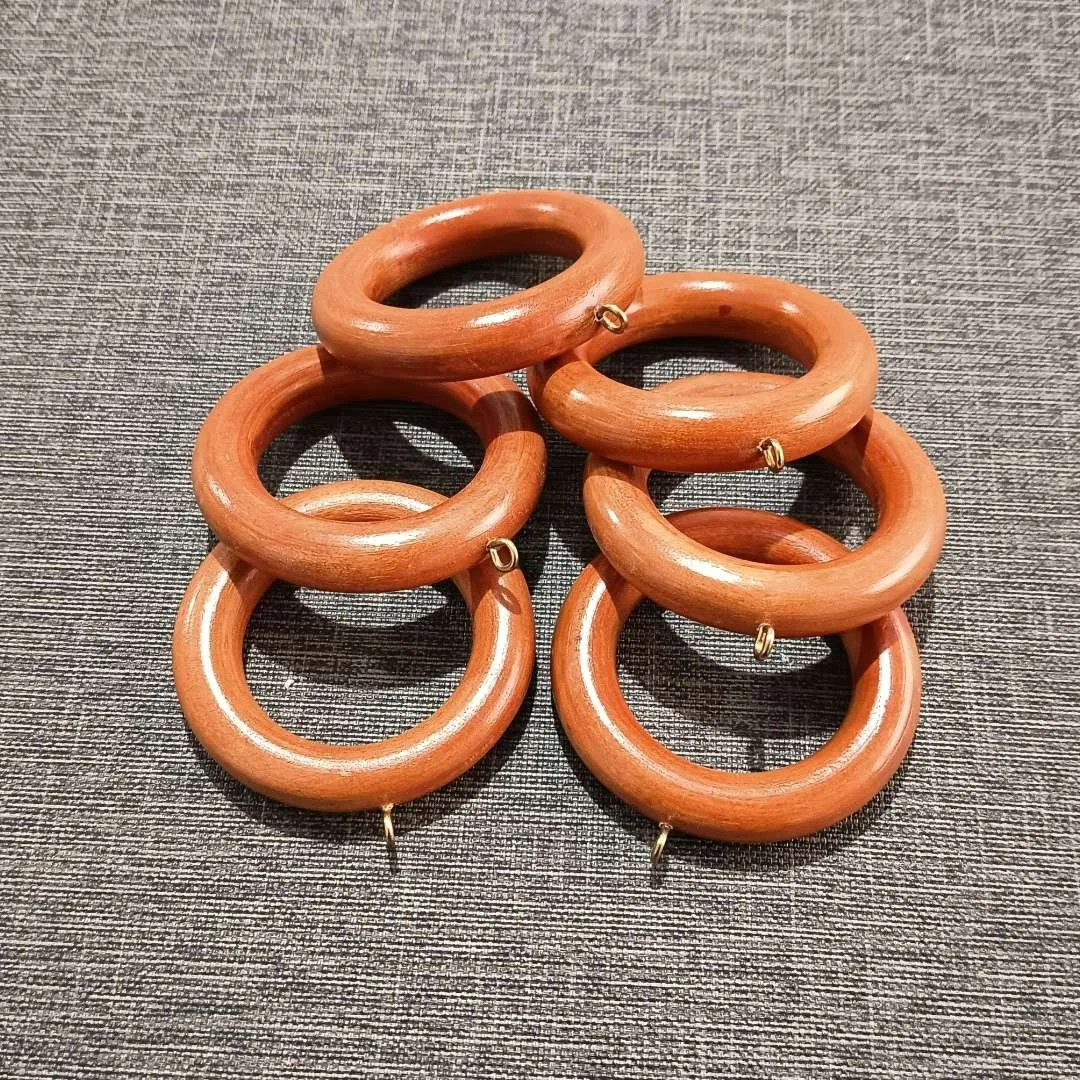 Argollas de madera para cortinas
