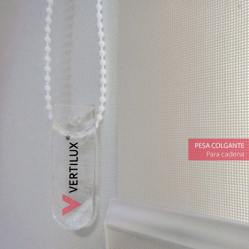 Contrapeso y Sujetador para cadena de Cortinas Roller marca Vertilux - 01 unidad - Imagen 3