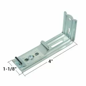 Soporte para persianas verticales de pvc con extensión para riel 2 pulgadas – 03 unidades