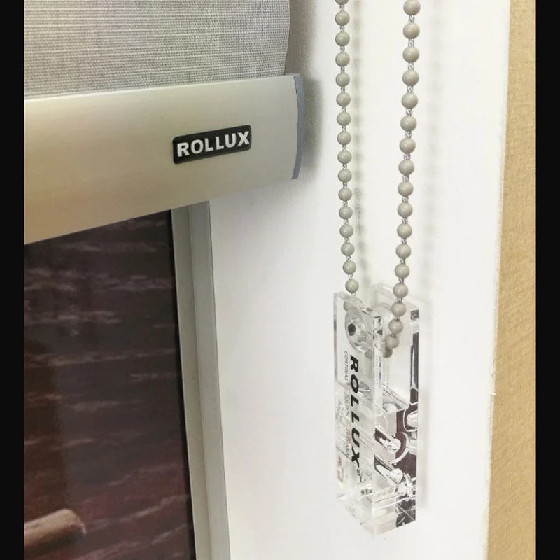 sujetador para cadena de cortinas roller