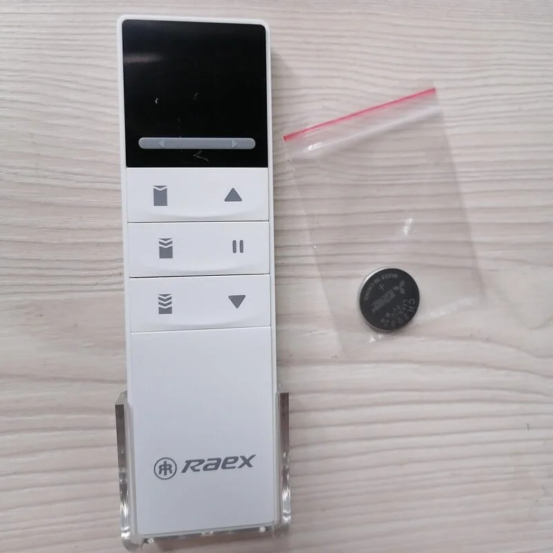 Control remoto marca Raex YR2118B para cortinas eléctricas motorizadas - Imagen 2