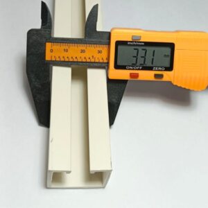 Riel superior para Puertas Plegables de pvc, riel con bordes rectos, variedad de colores