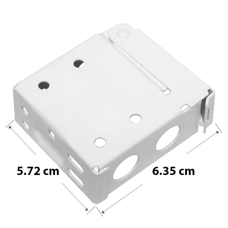 Soportes de metal para persianas horizontales, venecianas, color blanco