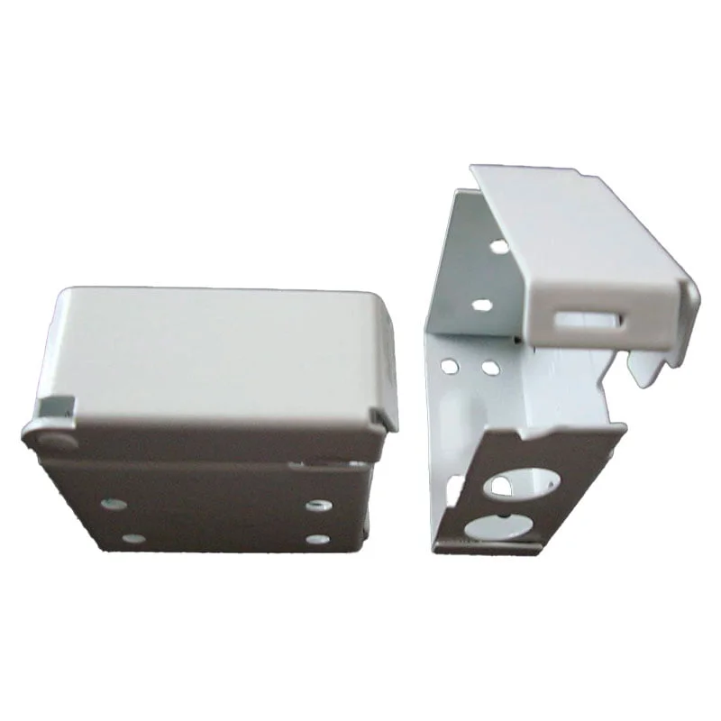 Soportes de metal para persianas horizontales, venecianas, color blanco - Imagen 2