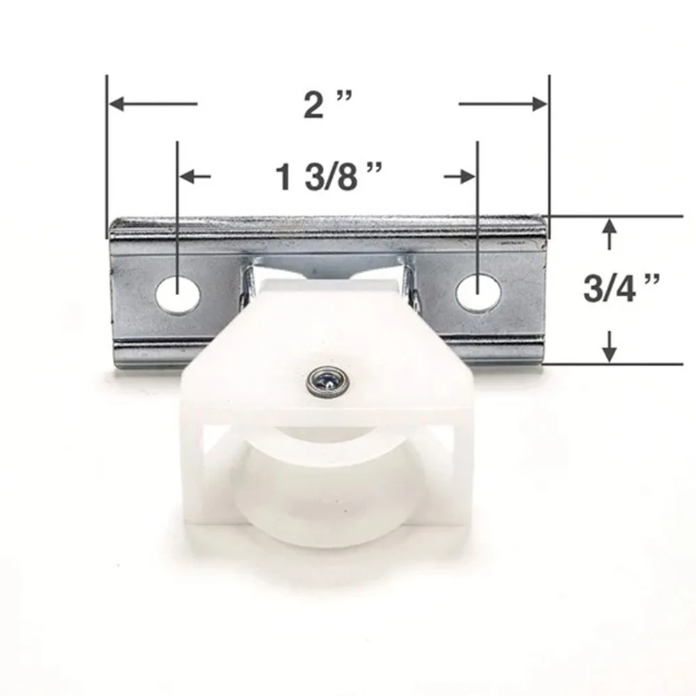 Poleas de cordón para cortinas romanas, estores color blanco - 02 unidades - Imagen 5