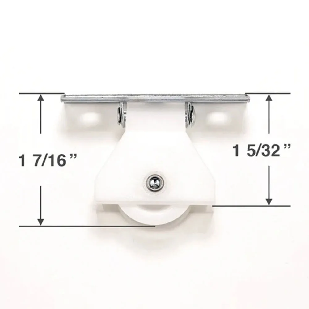 Poleas de cordón para cortinas romanas, estores color blanco - 02 unidades - Imagen 4