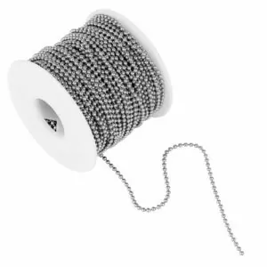 Cadena Metálica inferior para persianas verticales Nro #3, varios tamaños disponibles