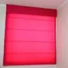 Cortinas romanas borlón a medida sala comedor elegante Lima