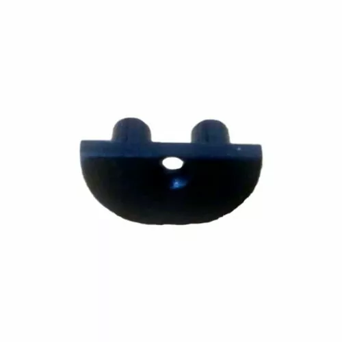 Tapas de Bisagra para puertas plegables de pvc lisas color negra - 12 unidades