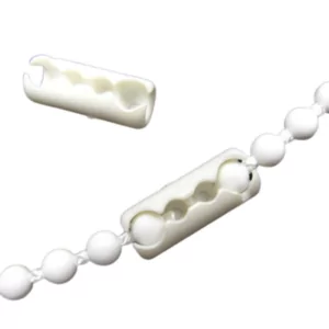 Conector de cadena para cortinas enrollables color blanca - Union cadena - 06 unidades