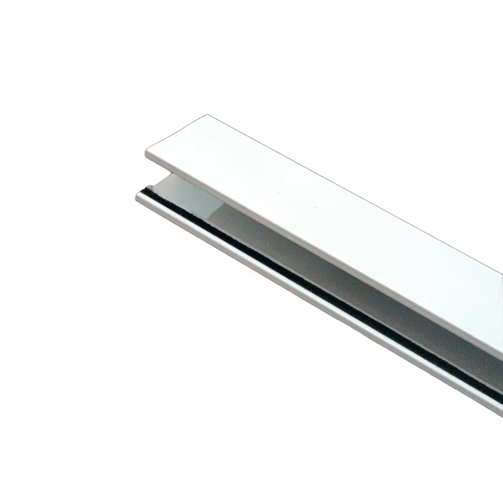 Riel lateral de aluminio para cortinas roller blackout, color blanco, tamaño personalizado - Imagen 7