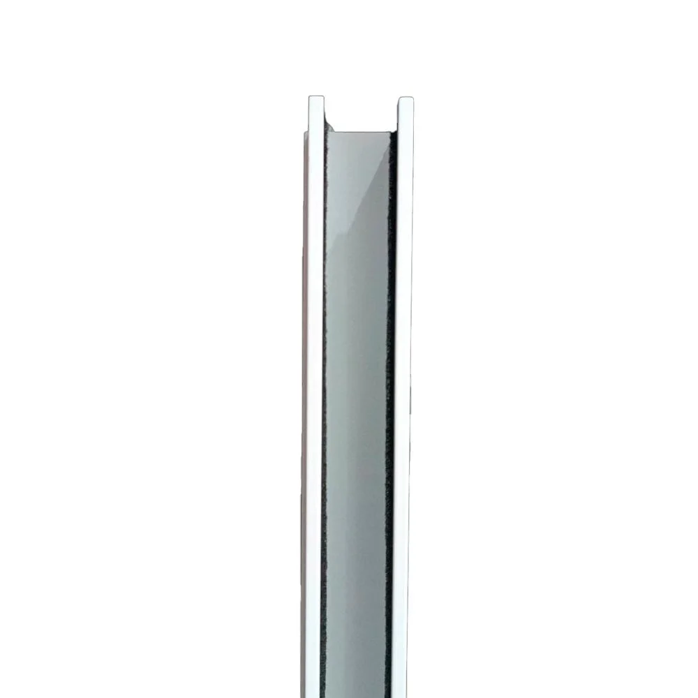 Riel lateral de aluminio para cortinas roller blackout, color blanco, tamaño personalizado - Imagen 8