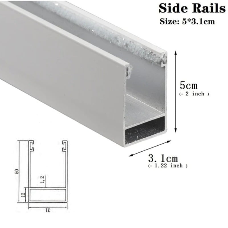 Riel para cortina aluminio 3 m