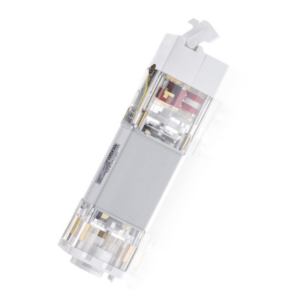 Motor para cortinas marca raex modelo M100 con interruptor AR8621 de 01 canal compatible con domótica de 4 cables