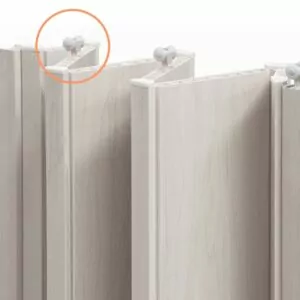 Carritos deslizadores para puertas plegables de pvc, garruchas, 2 tamaños, color negro