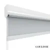 Cassette de aluminio Coulisse para cortina roller blackout crema a medida