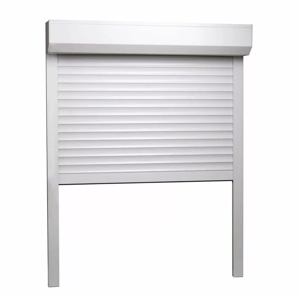 Persianas de exterior enrollables de aluminio color blanca a la medida, sistema manual o motorizado - Imagen 5