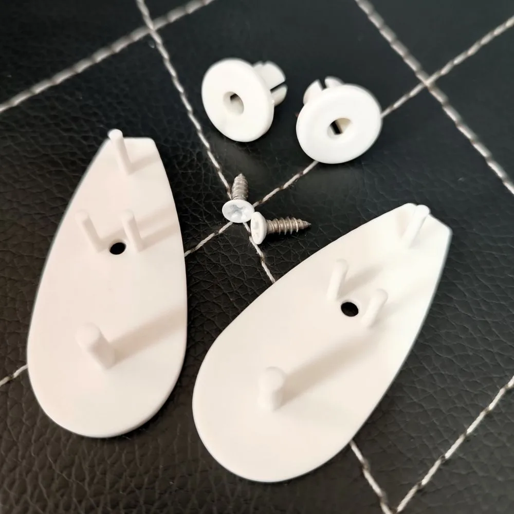 Tapa de plástico inferior para cortinas roller zebra, roller día y noche marca vertilux - Imagen 4