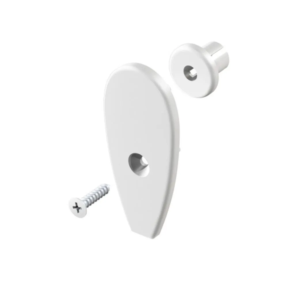 Tapa de plástico inferior para cortinas roller zebra, roller día y noche marca vertilux - Imagen 2