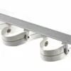 Riel ripple fold para cortinas onda perfecta en color blanco, fabricadas a medida con bastones - Imagen 5
